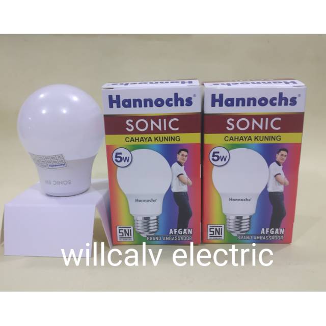 LAMPU LED HANNOCHS SONIC 5W 5WATT 5 W - LAMPU LED HANNOCH SONIC 5W 5WATT 5 W CAHAYA KUNING