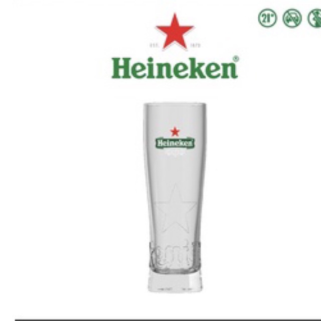gelas kaca bir heineken - good quality, ori. beer glass