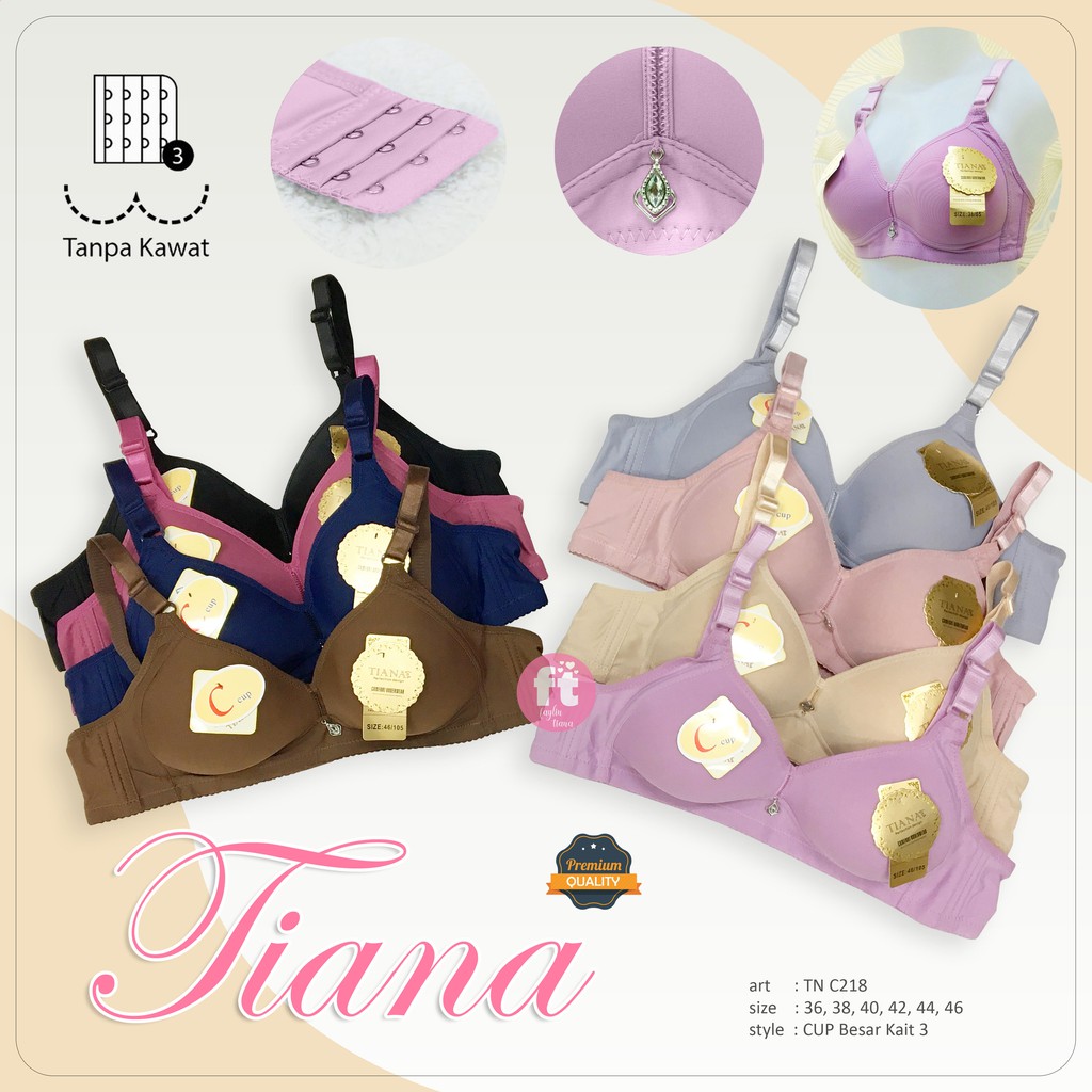 TIANA | BRA Cup Besar Kait 3 / BH Jumbo / art TN C218