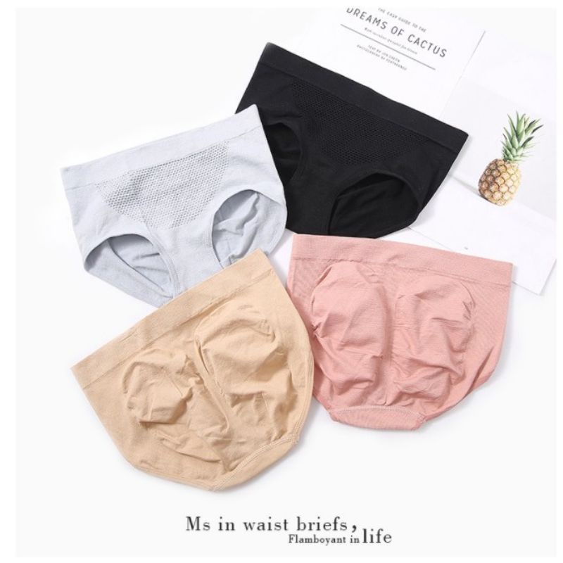 Celana Dalam Wanita Menstruasi Seamless Underware CD 3D Bahan Lembut Sutra