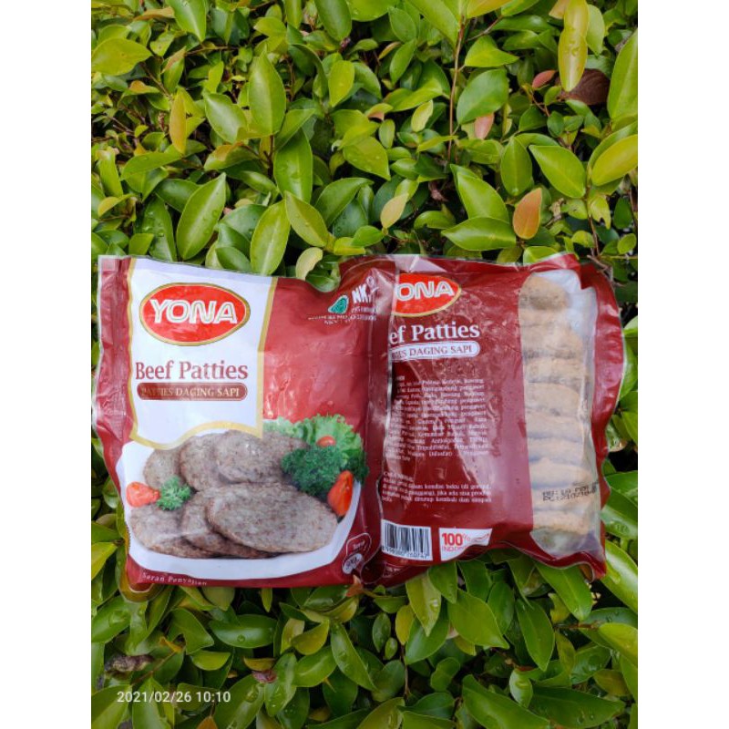 

Yona Beef Patties 500gram (isian burger)