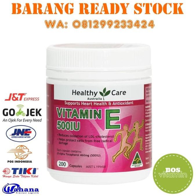 Healthy Care Vitamin E 500IU - 200 Kapsul OBRAL
