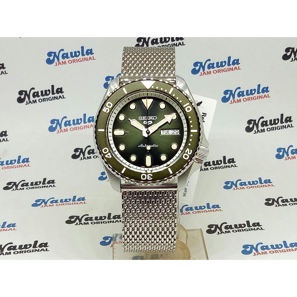 Seiko 5 Sports SRPD75K1 Automatic Green Dial - Jam Tangan Pria SRPD75