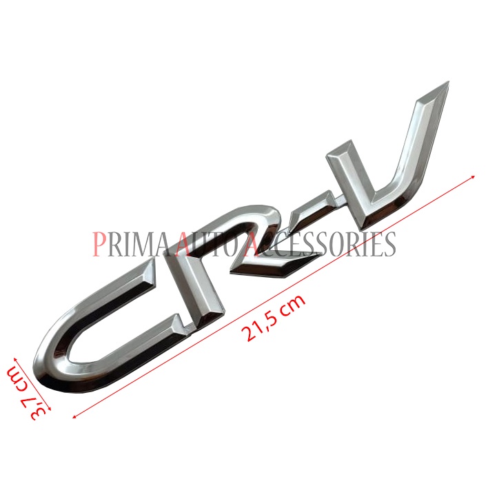 Emblem Mobil HONDA CRV Chrome Gen 2 2002-2006 Bagasi (Tulisan)