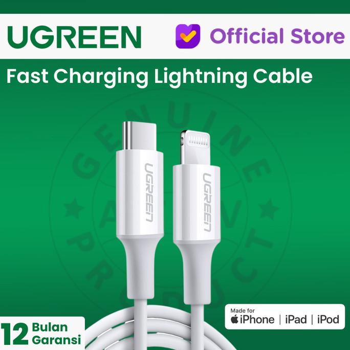 UGREEN Kabel Lightning (MFI) to USB-C - US171 - White,1m