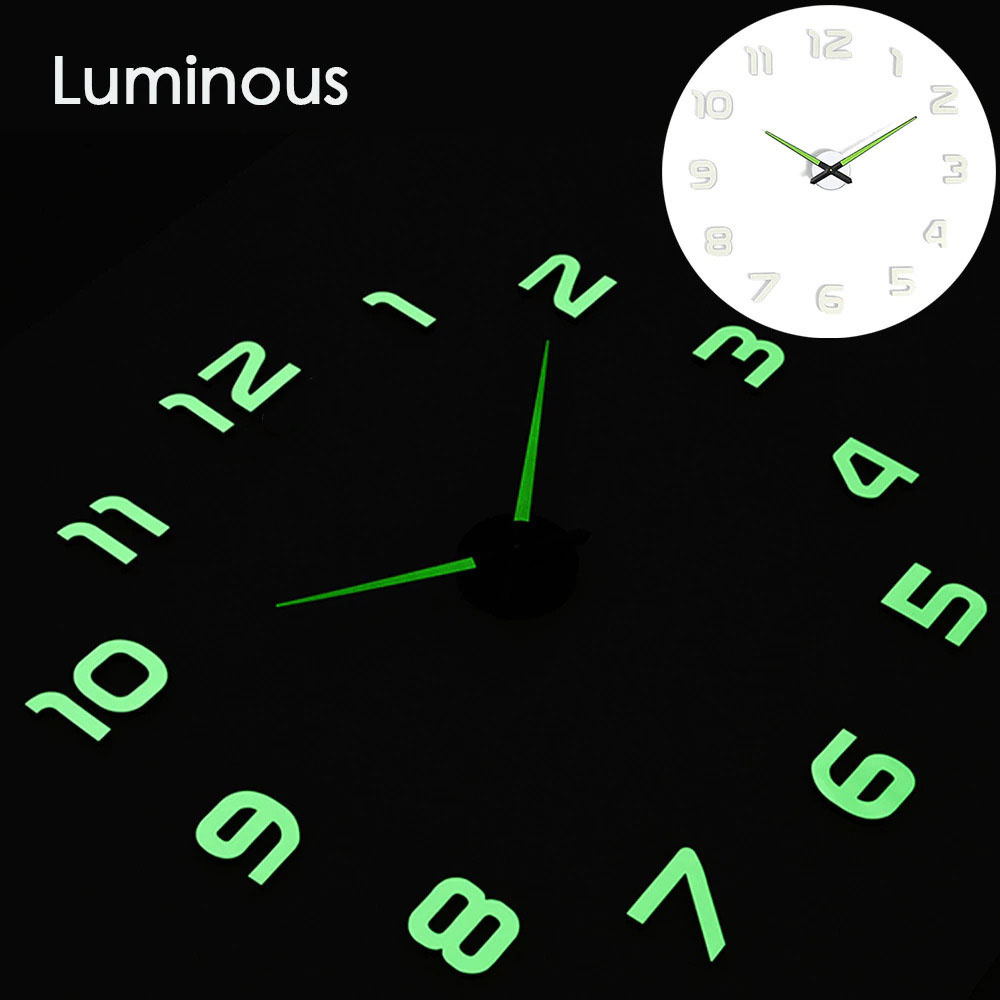 Jam Dinding Besar Diy Giant Wall Clock Glow In The Dark 80 130cm Shopee Indonesia Jam Dinding Besar Diy Giant Wall Clock Glow In The Dark 80 130cm Shopee Indonesia