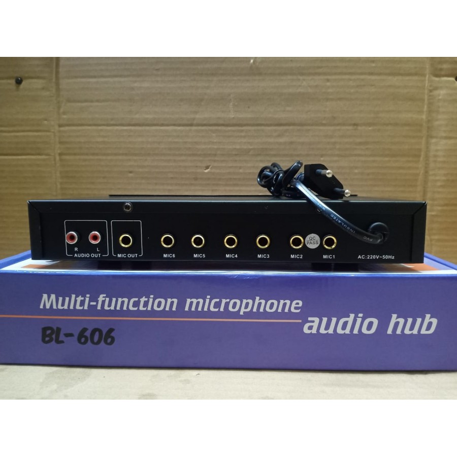 MIXER MIC ATAU PEMBAGI MIC 6 CHANNEL BENTLY BL 606