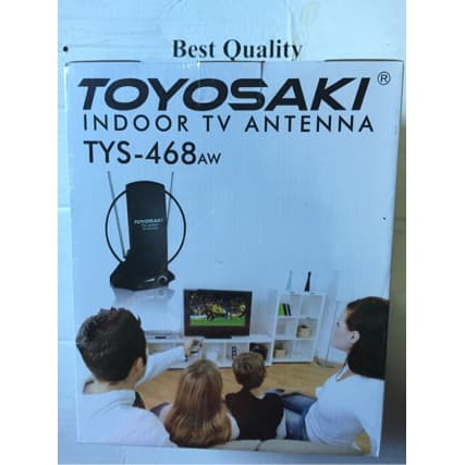 Promo ANTENA INDOOR + BOSTER/ INDOOR TV ANTENA MERK TOYOSAKI TYPE 468 Murah Banget
