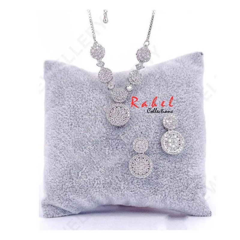 VIER JEWELLERY SET DIAMOND ANTING DAN KALUNG BERLIAN