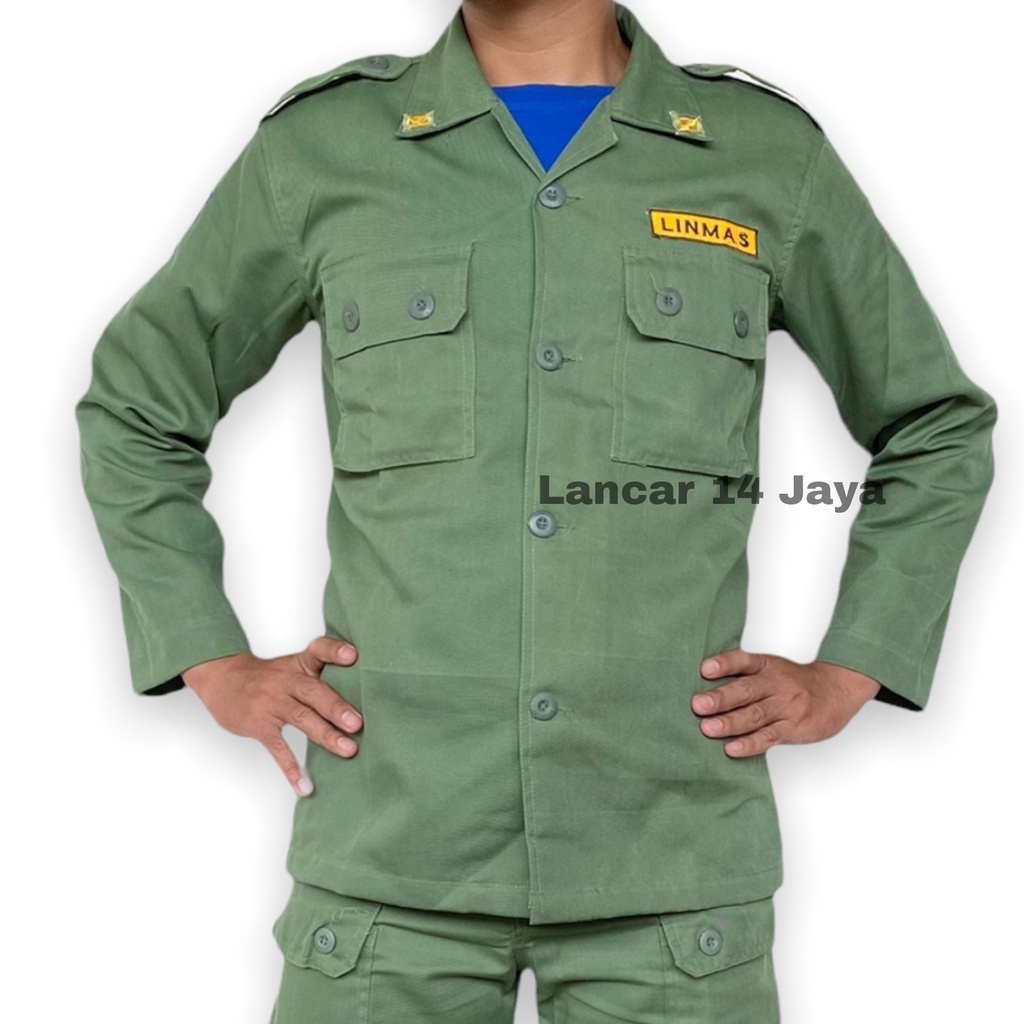 (COD) GROSIR BAJU SERAGAM PDL LINMAS HANSIP KOPEL TOPI KEAMANAN SETELAN SECURITY SATPAM TERBARU