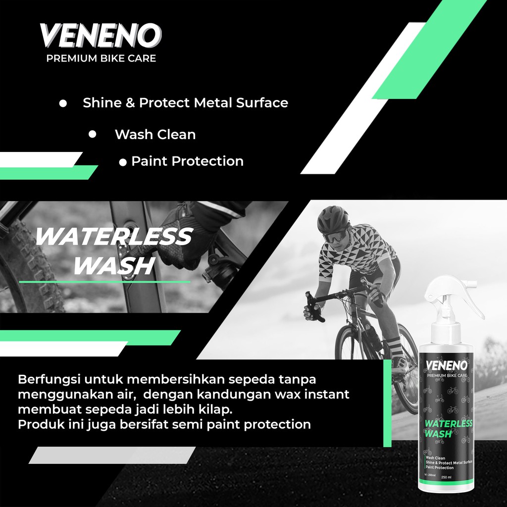 PAKET PERAWATAN SEPEDA BY VENENO BIKE CARE - PEMBERSIH SEPEDA DAN PELUMAS RANTAI SEPEDA BEST SELLER &amp; BISA COD