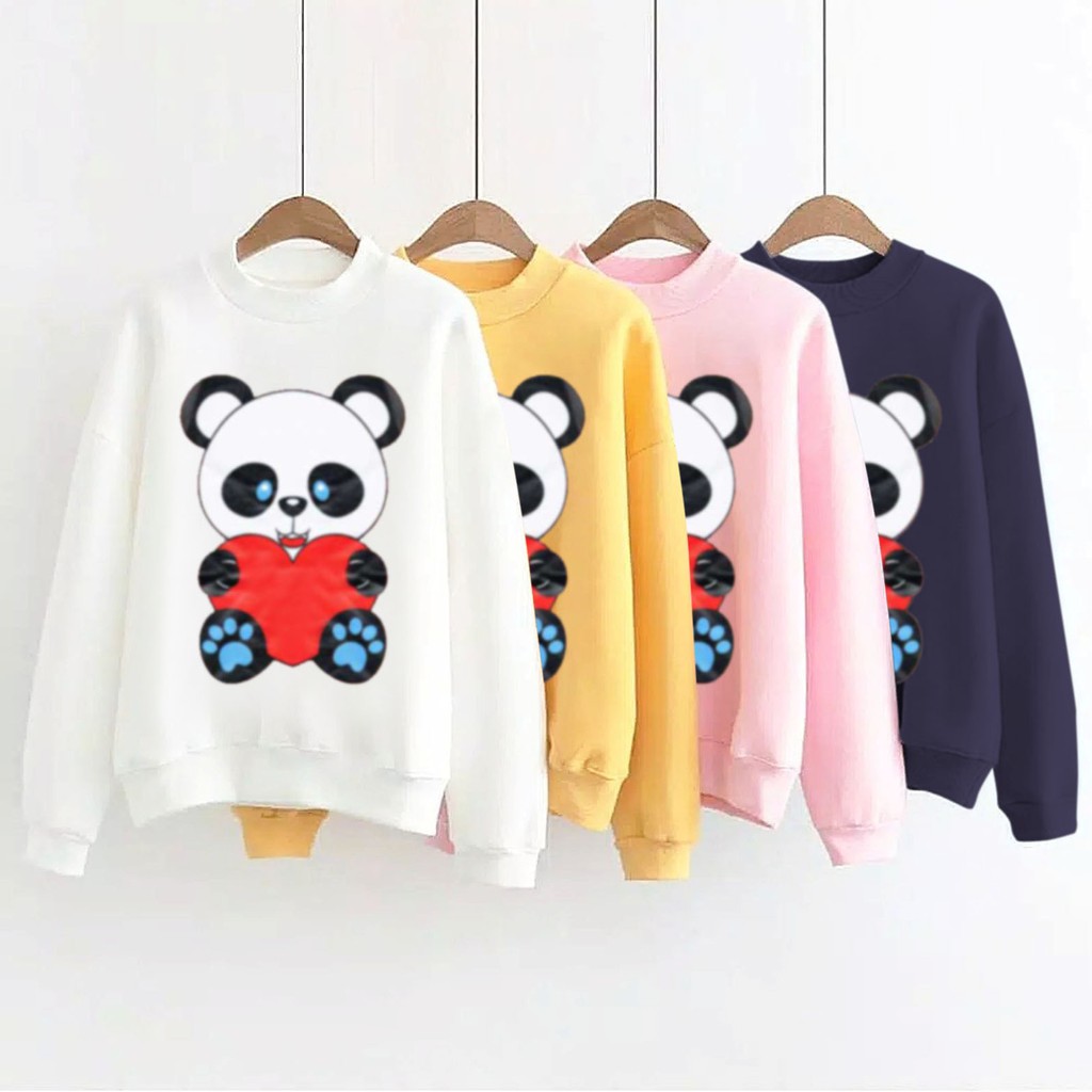 Bess - Sweater Murah Wanita / Sweater Lengan Panjang PANDA LOVE