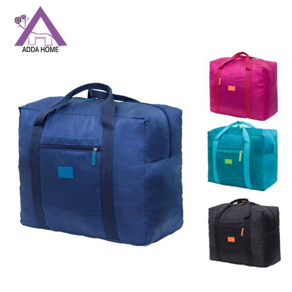 Adda Home - Travel Foldable Bag Waterproof Tas Organizer Pakaian Baju Anti Air - 43x18x33cm