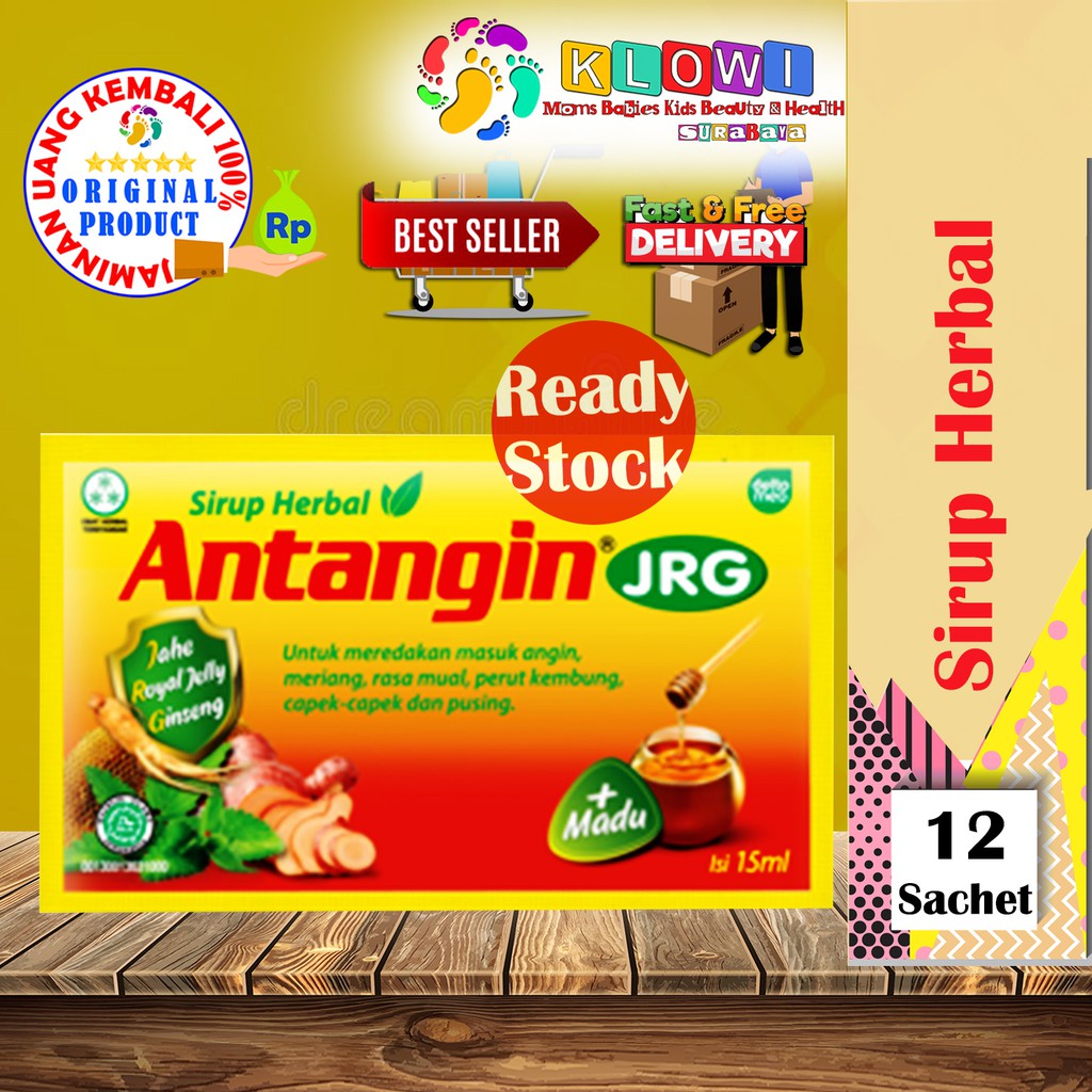 (12Sachet) Antangin Jrg Sirup 1 Sachet @ 15 Ml Meredakan Masuk Angin