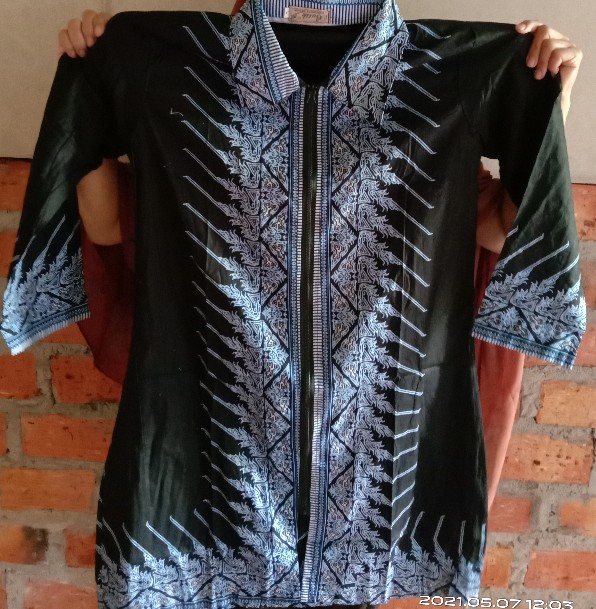 Terlaris Serut Genes Jelita Tunic Navbor Yelbor Whitbor Creambor Tunik Batik Modern Hrb030 Dolbi Dob
