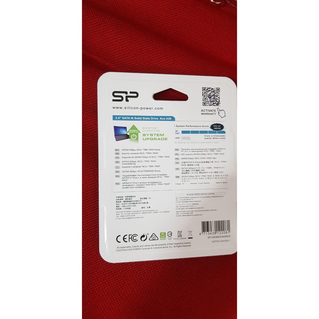 Ssd Silicon Power A58 128GB - Ssd Sata 3 128Gb Silicon Power - Ssd SP A58 - Ssd 128Gb