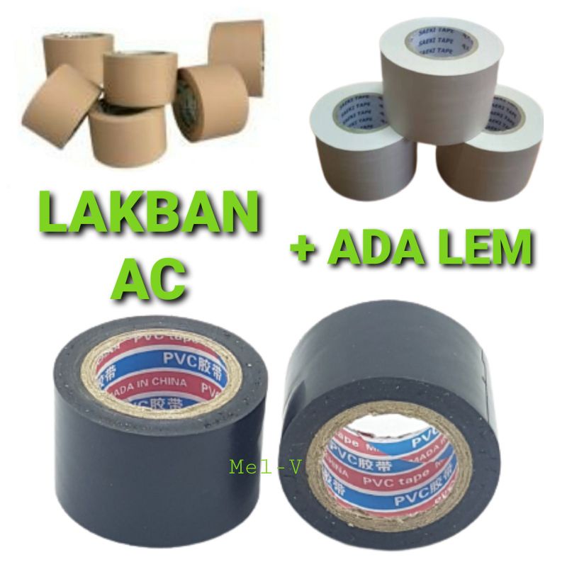 Jual Isolasi Lakban Ac Ada Lem Pembalut Pipa Ac Lem Duct Tape Dengan Lem Shopee Indonesia