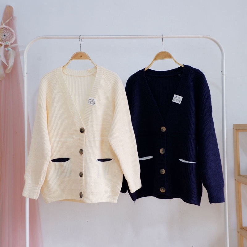 Knit Cardy Outer / Outer Rajut