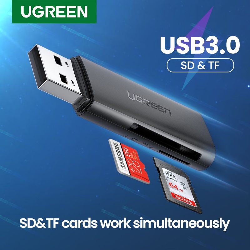 UGREEN Card Reader USB 3.0 to SD MicroSD TF