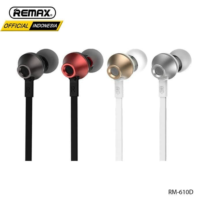 REMAX Earphone RM-610D (New Package) Headset With Mic Volume Control