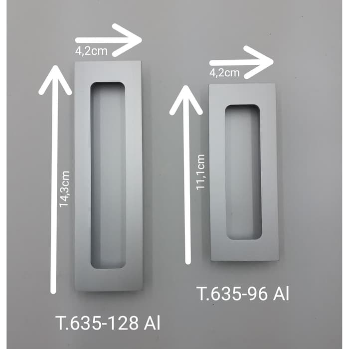 Tarikan Tanam T 635 128 Handle  Geser  Tarikan Pintu  