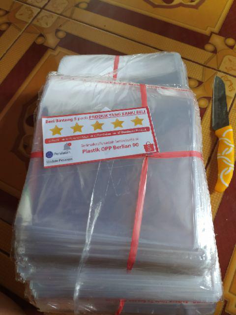 Plastik Opp 14,5 X 25 Cm 20 Mic / Plastik Undangan / Plastik Aksesoris