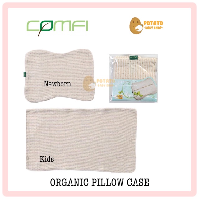 Comfi organic pillow case newborn &amp; kids - sarung bantal