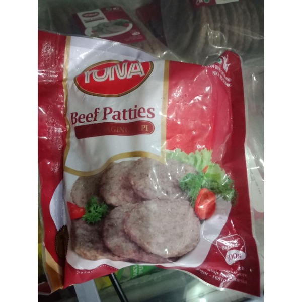 

Yona beef paties 500gr