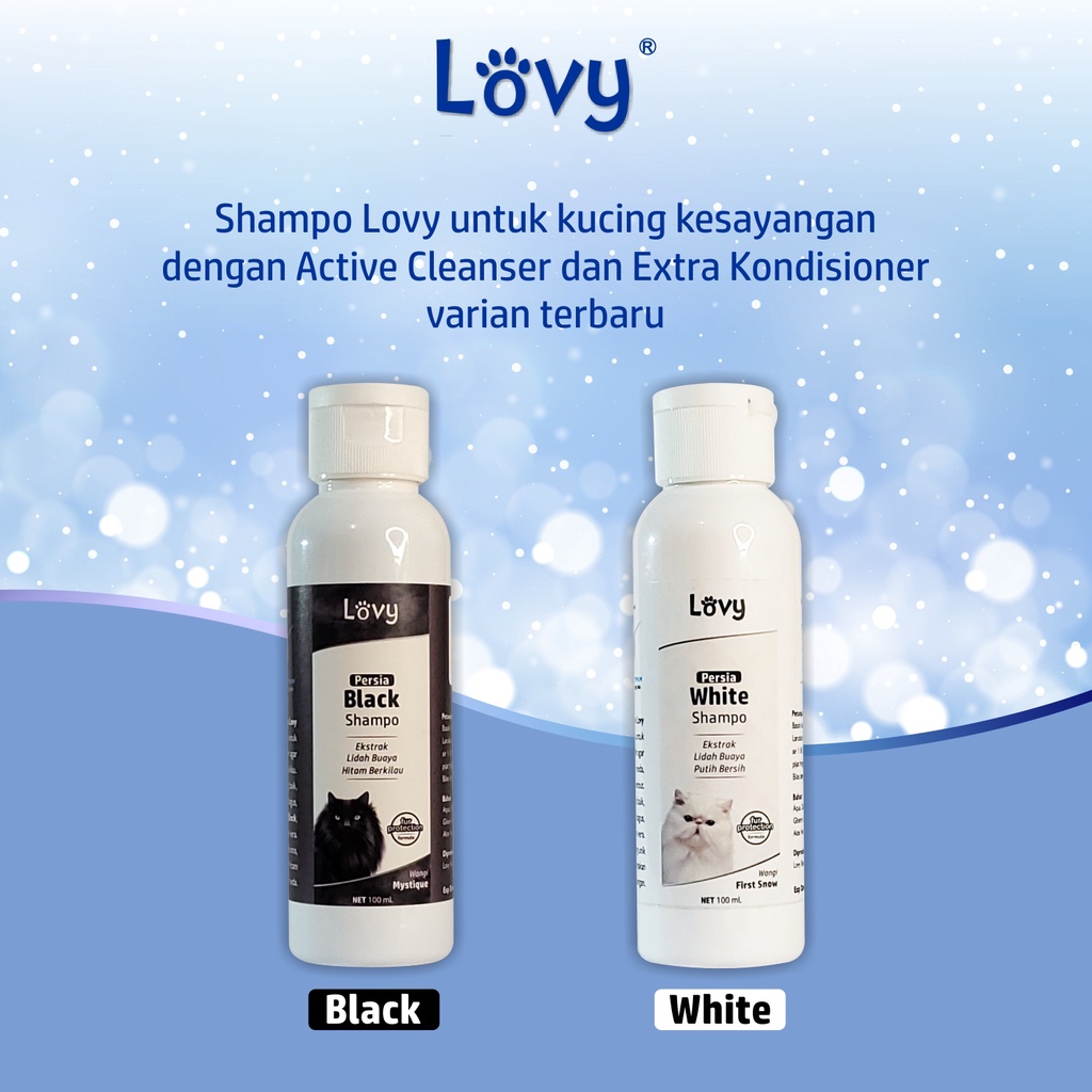 Shampo Kucing Persia Anggora Shampo LOVY 100 ML