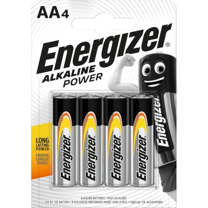 Baterai AA Energizer Alkaline Power 1 Pack Isi 4 Pcs Baterai A2