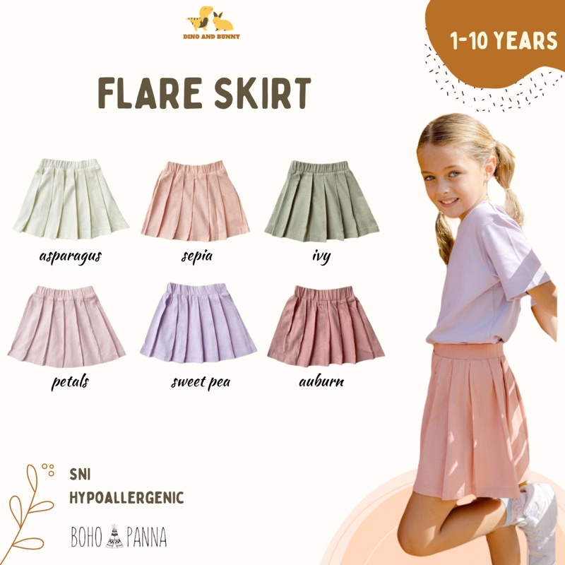 DINOANDBUNNY - FLARE SKIRT - Bohopanna Bohobaby - Rok Anak Perempuan