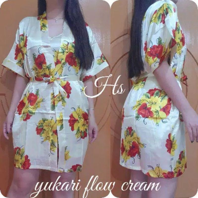 kimono dress 2in1 yukari flow import/realpict