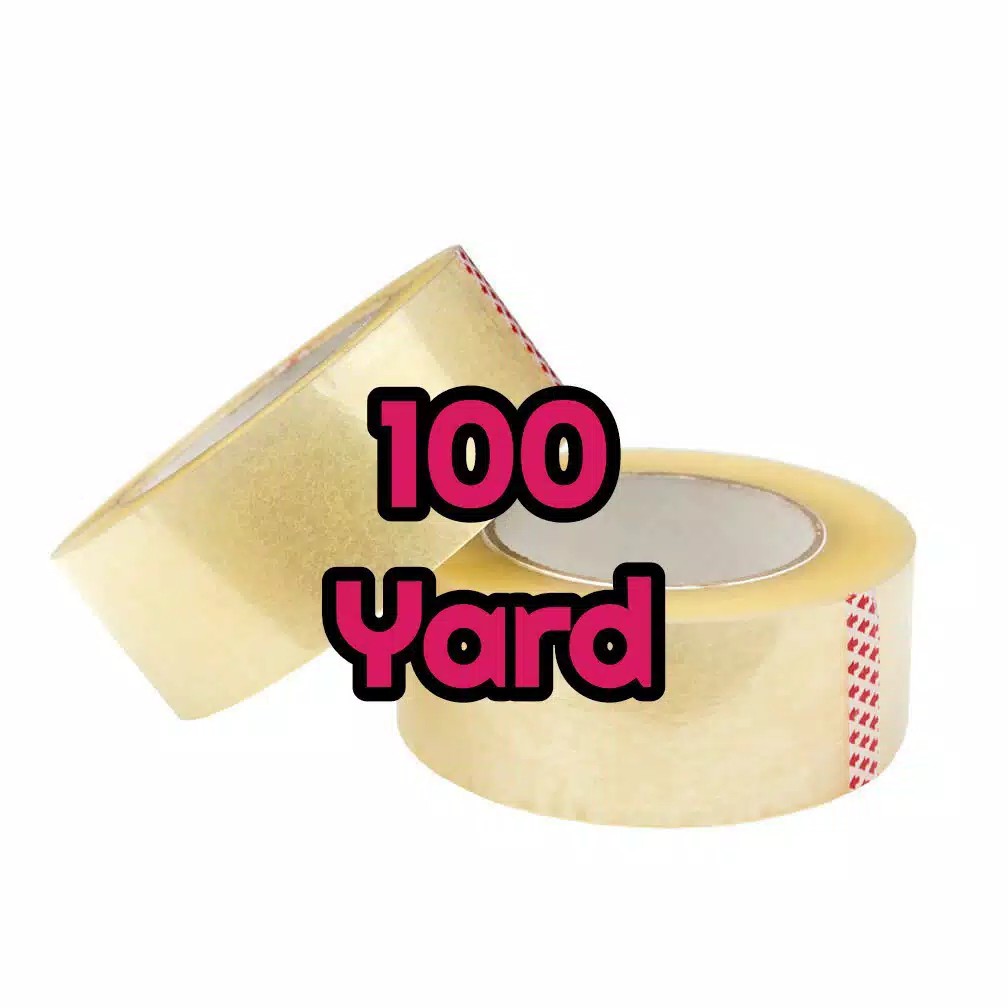 

toko prabu Lakban Bening 100 Yard Isolasi Selotip Clear Tape 45mm Daya Lengket Kuat