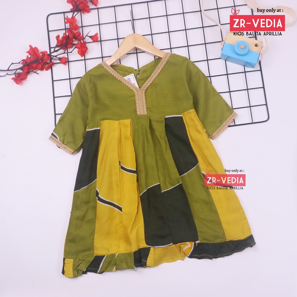 Dress Arabia uk 1-7 Tahun / PREMIUM Daster Arab Blouse Dres Anak Perempuan Lengan Baju Balita Import