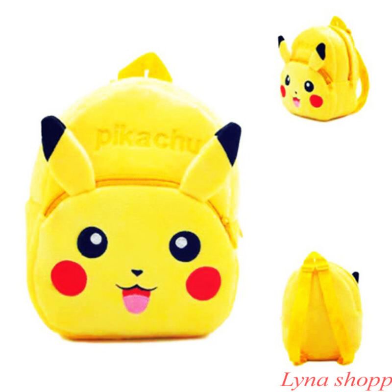 Tas anak kecil/Tas ransel anak karakter/Tas anak ransel mini/Tas motif Pikachu/Tas anak motif Pikach