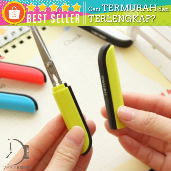 Portable Mini Stationery Office Stainless Steel - Deli Gunting Safety Scissors 0600 Mix Color