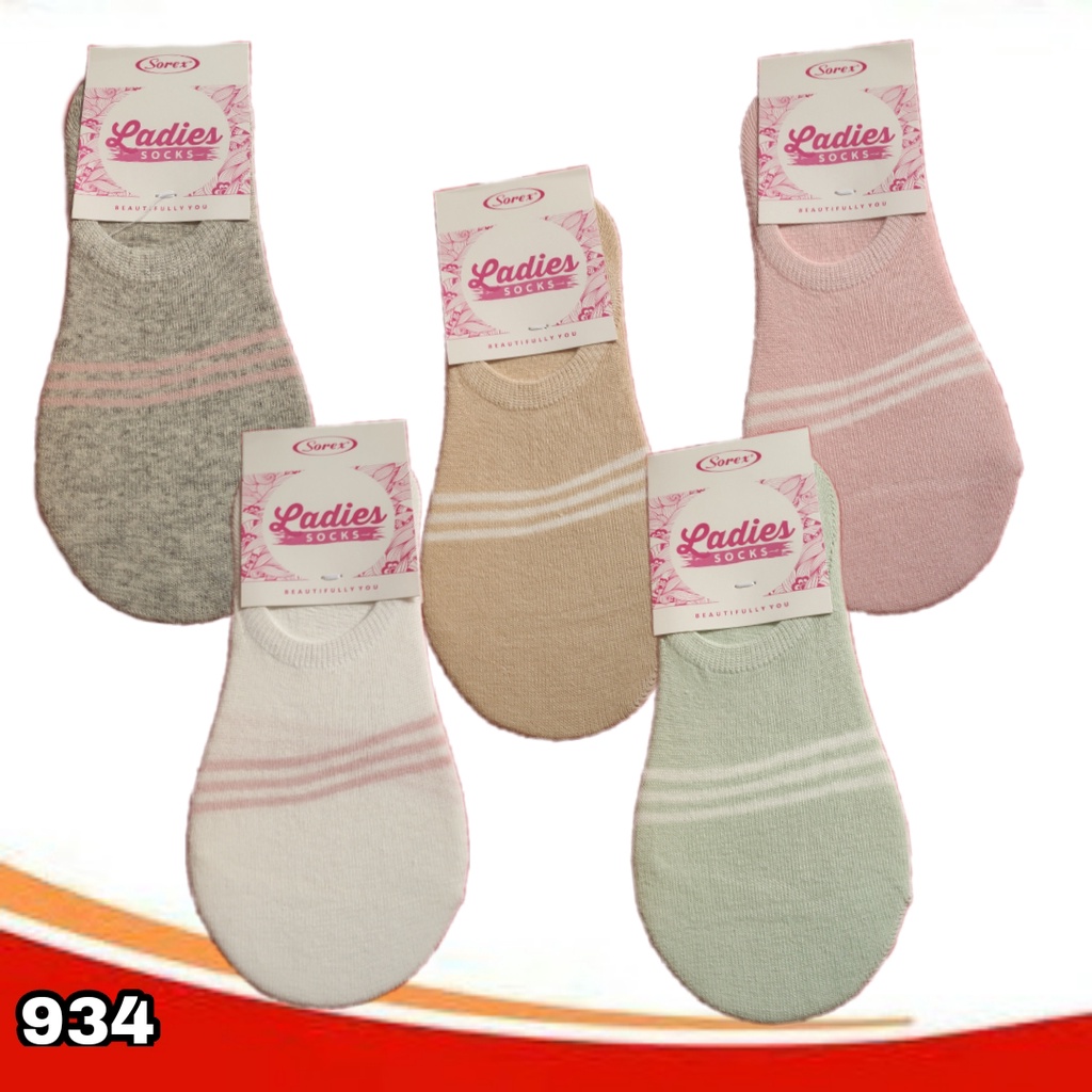 K950 - KAOS KAKI TAPAK WANITA SOREX W5705 INVISIBLE PER 1 PCS