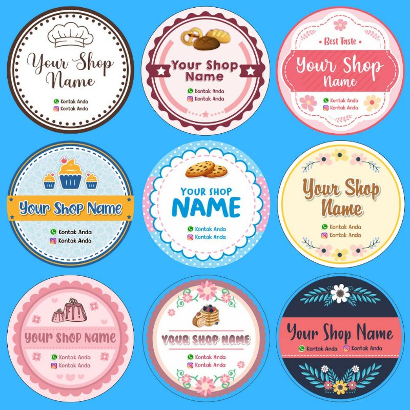 

STICKER LABEL MAKANAN MURAH CRHOMO DAN VYNIL TANPA MINIMAL ORDER (BISA DESAIN SENDIRI)