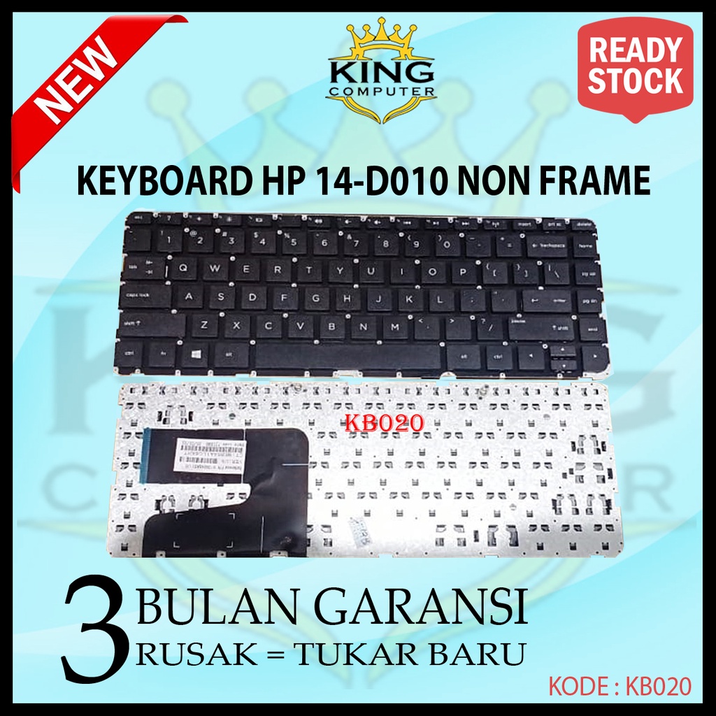 HIGH QUALITY Keyboard Laptop Hp Pavilion 14-D Series 14-D010au Hitam