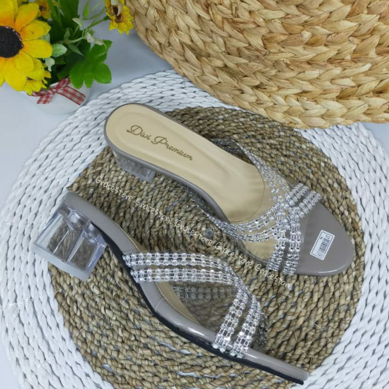 SOL KARET ANTI SLIP HP06 Sandal Heel KACA PREMIUM QUALITY