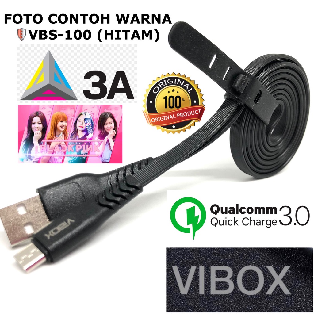 KABEL DATA MICRO VGEN MANGGA DUA VCMC5 / KABEL DATA VIBOX 3A MICRO USB ORIGINAL VIBOX