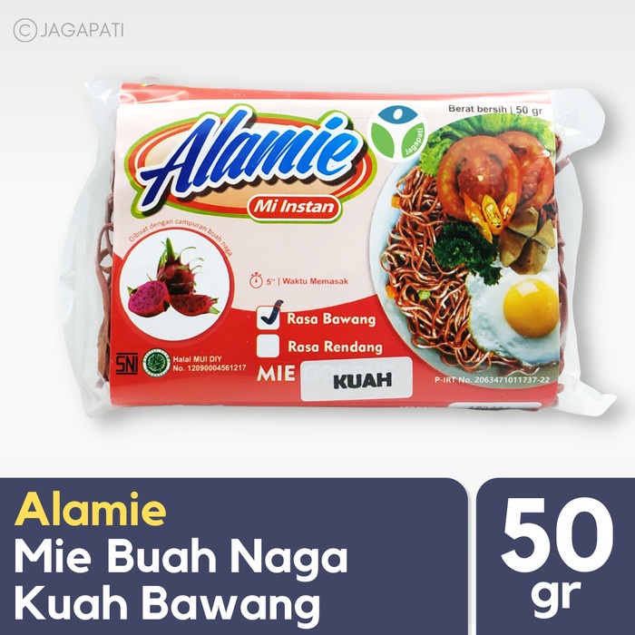 

Ss5g74gfd Alamie - Mie Buah Naga Kuah Bawang 50Gr - Mie Sehat Ff04151