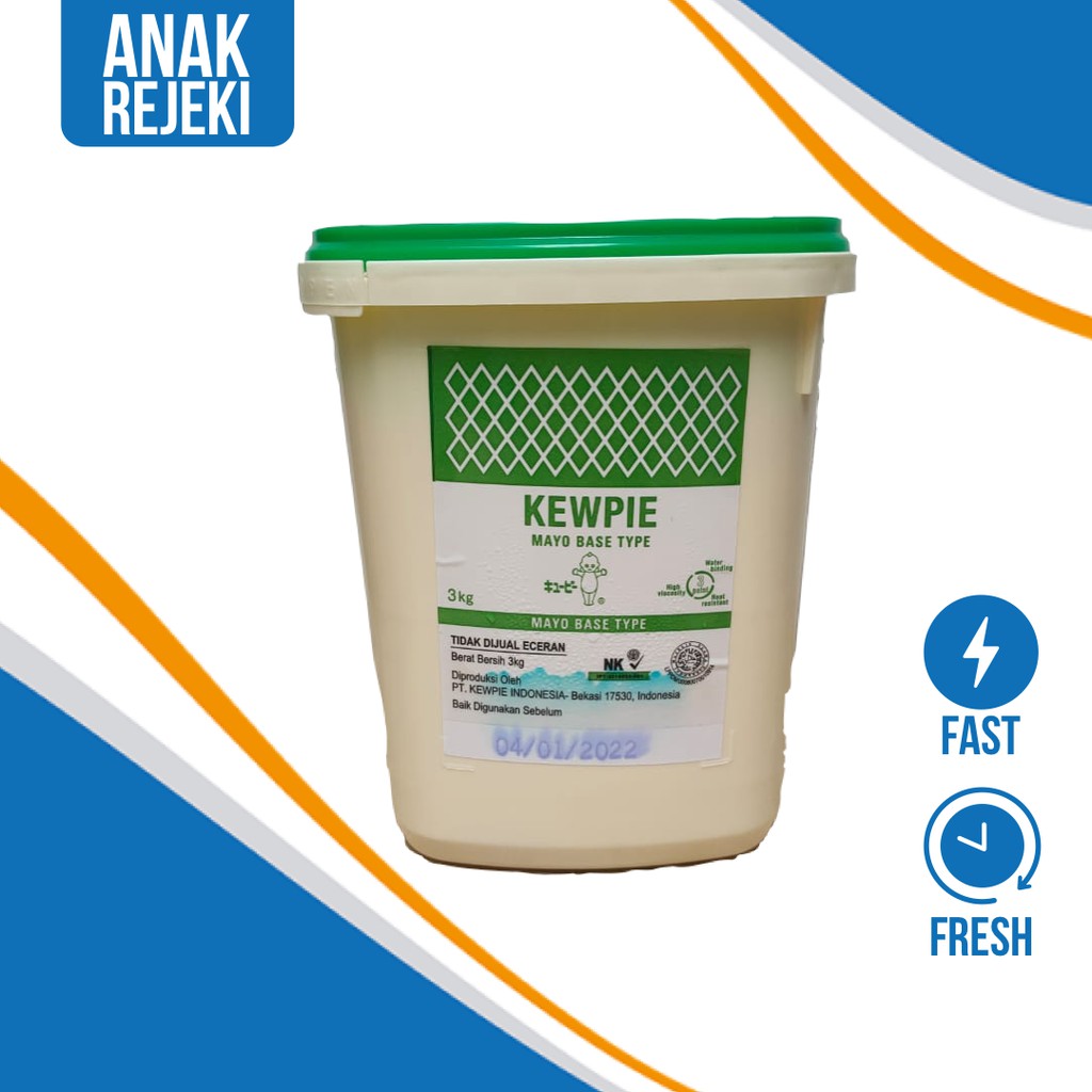 

Kewpie Mayo Base Type 3kg - Mayonaise Plain Saus Salad Mayonnaise