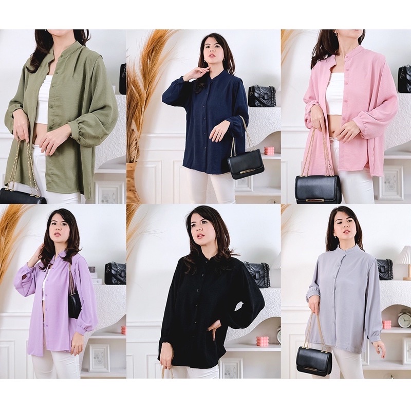 Atasan wanita VIOLA BLOUSE CRINCLE AIRFLOW PREMIUM