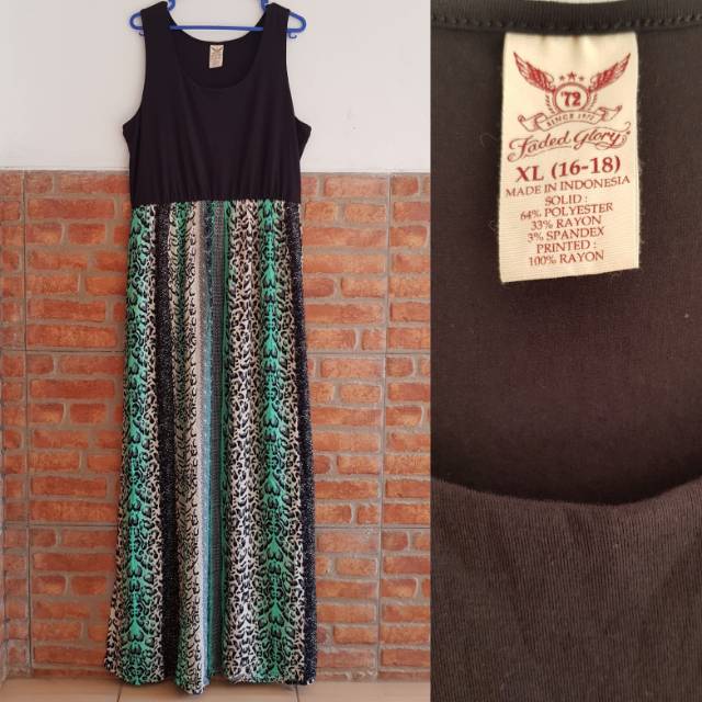 Faded Glory longdress/ baju pantai jumbo