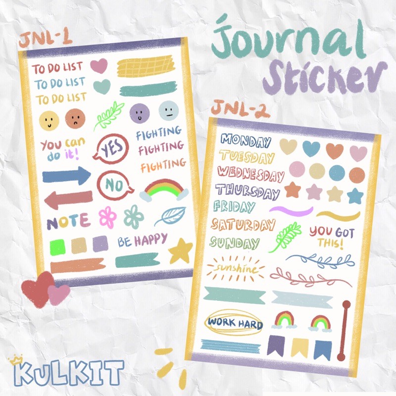 Deco Alphabet Journal Stickers by kulkit