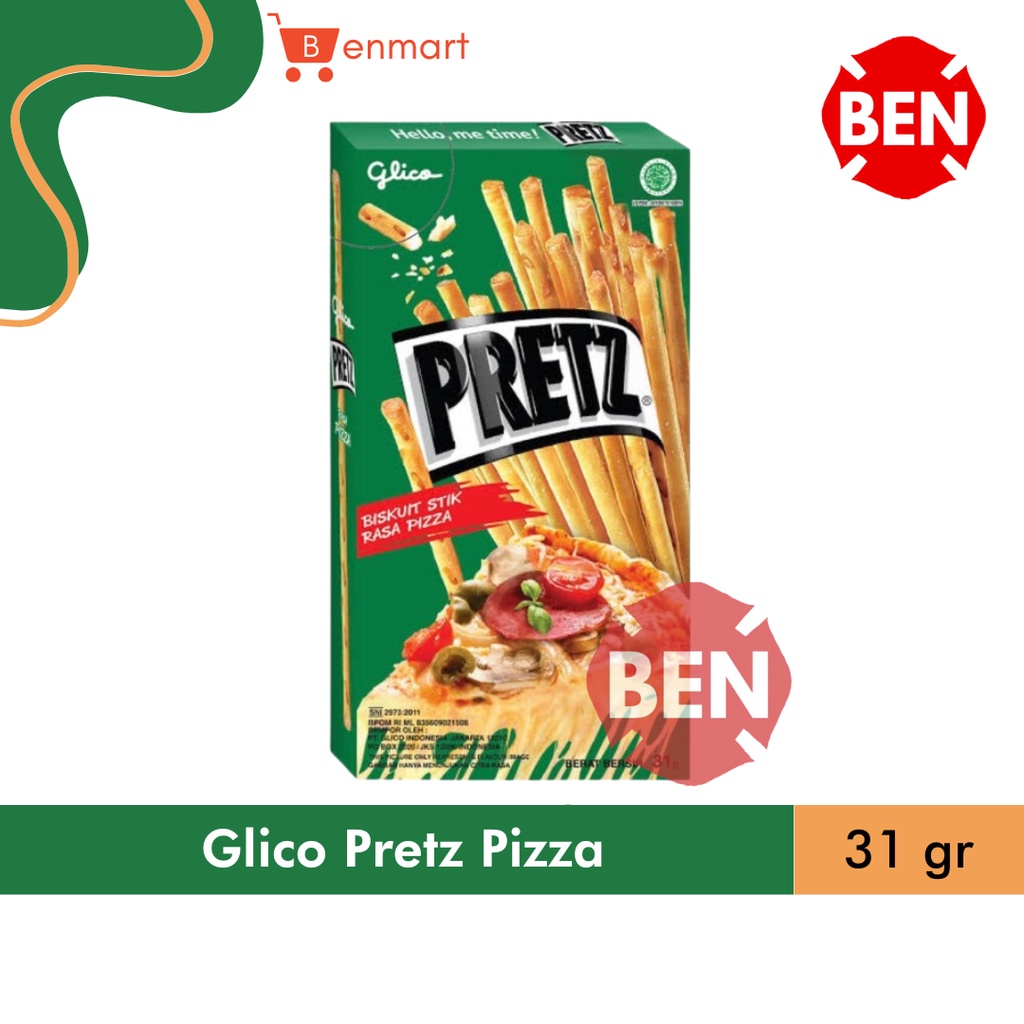 

Glico Pretz PIZZA 31g 31gr 31 g gr Biskuit Stik Stick Pocky Besar Dus