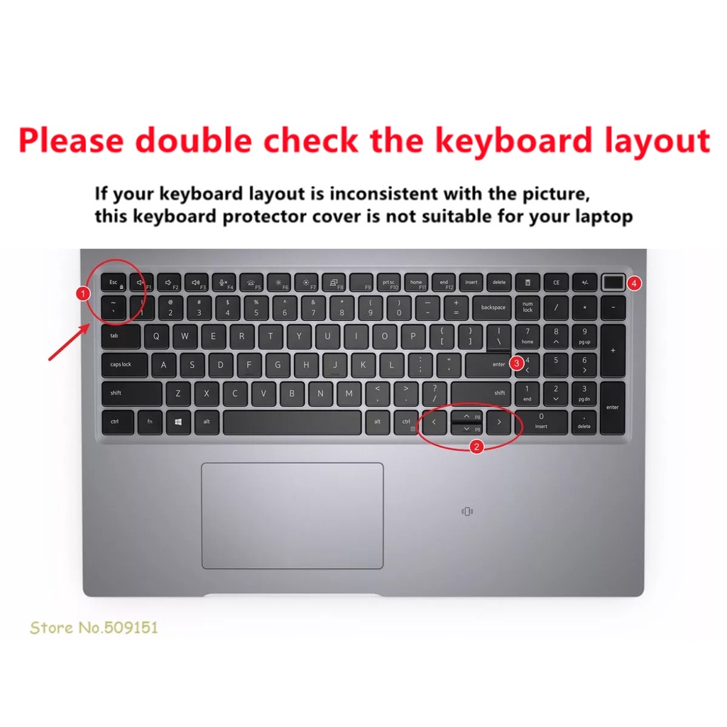 Cover Pelindung Keyboard Laptop Dell Latitude 5520 Dell Presisi 3560 15.6 &quot;Bahan Silikon Lembut Ultra Tipis