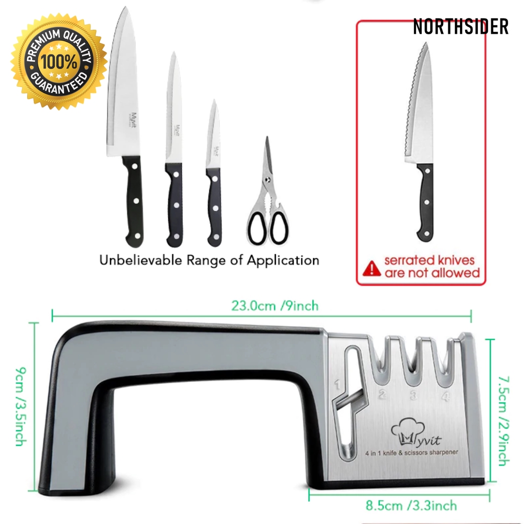 ALAT PENGASAH PISAU - GUNTING | KNIFE SHARPENER 4 STAGES S-010