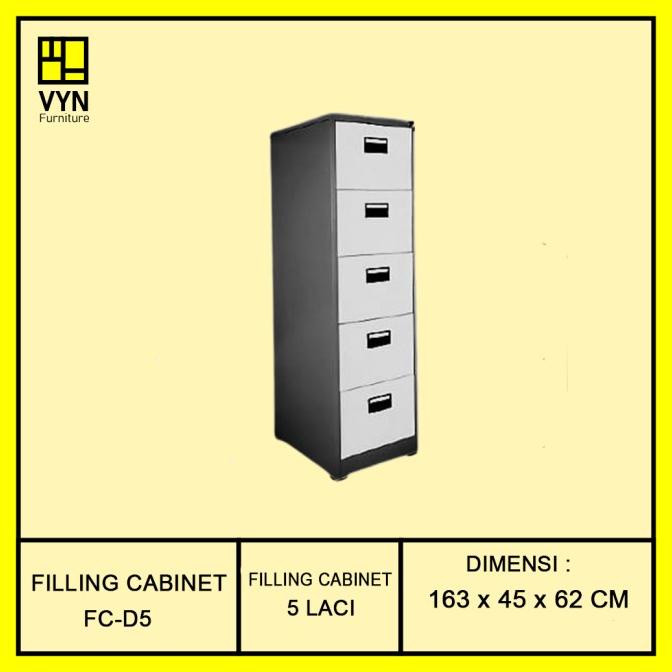 

Filling Cabinet / Lemari Arsip / Lemari Arsip Besi 5 Laci Fc D5 Ja310Bh43U